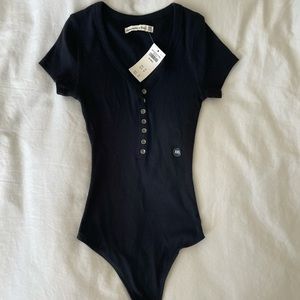 NWT Abercrombie Henley Bodysuit